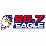 Лого 96.7 the Eagle (WCOE) - United States, Indiana, LaPorte