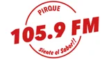 Radio Caramelo 105.9 FM - Chile, Maule, Pirque logotips