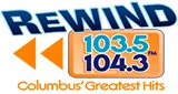 Logo Rewind 103.5/104.3 - United States, Ohio, Lancaster