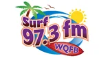 Логотип Surf 97.3 FM - United States, Florida, Flagler Beach